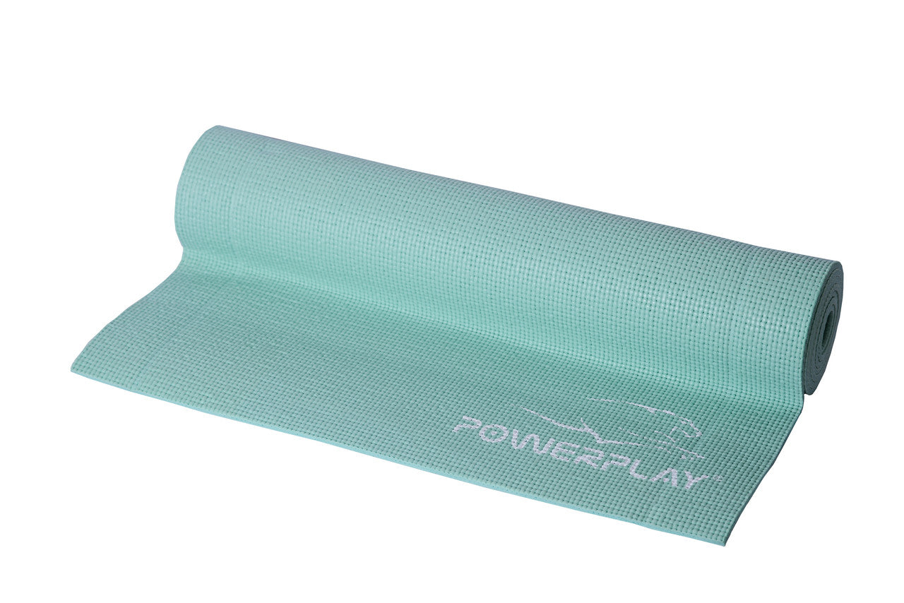 Килимок для йоги та фітнесу PowerPlay 4010 PVC Yoga Mat М'ятний (173x61x0.6)