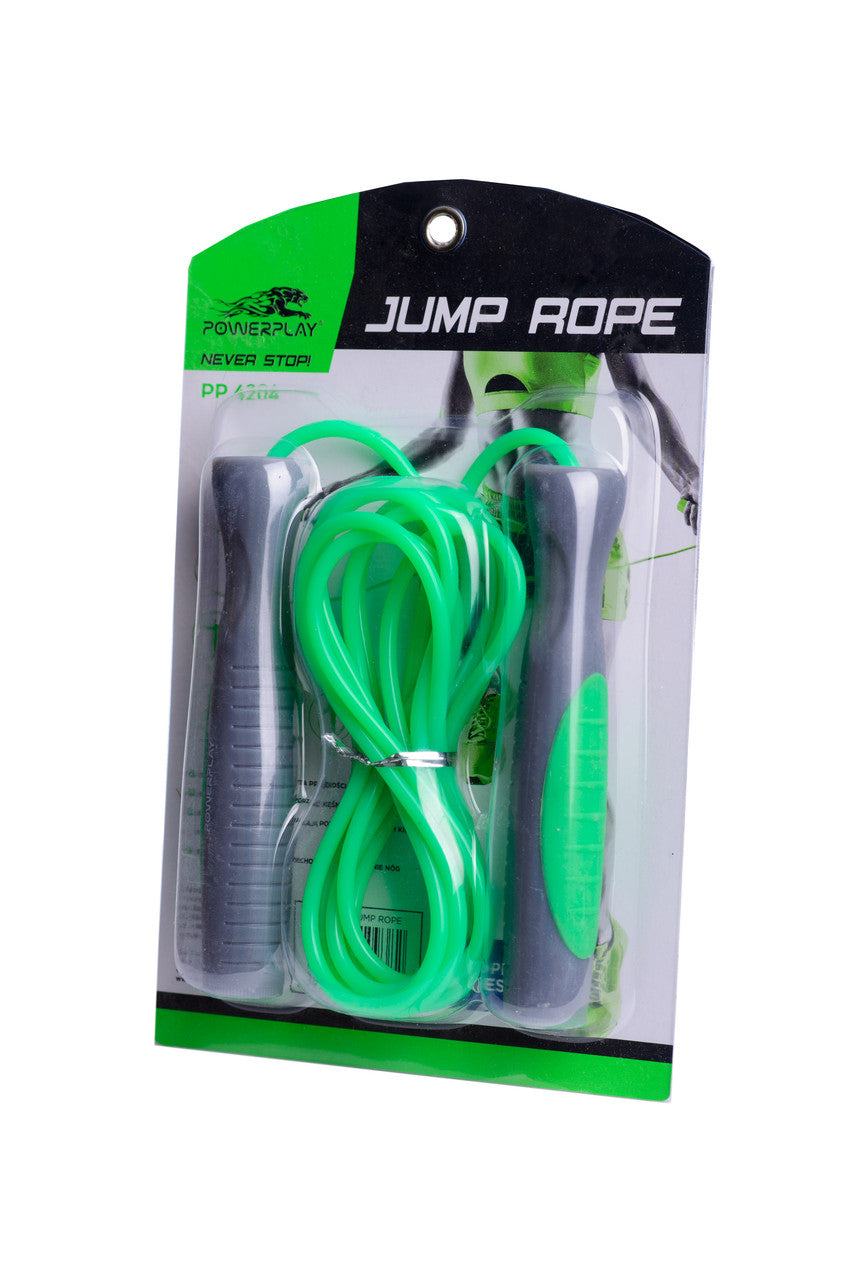 Скакалка PowerPlay 4204 Classic Jump Rope Зелена (2,7m.)