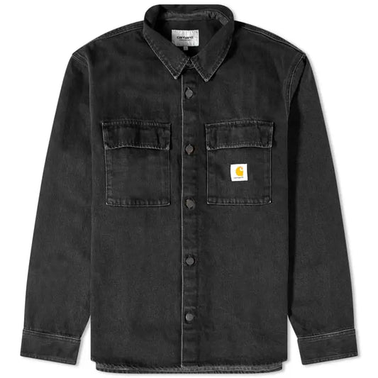 Кофта чоловічі Carhartt Wip Manny Denim Shirt (I032705-BLACK)