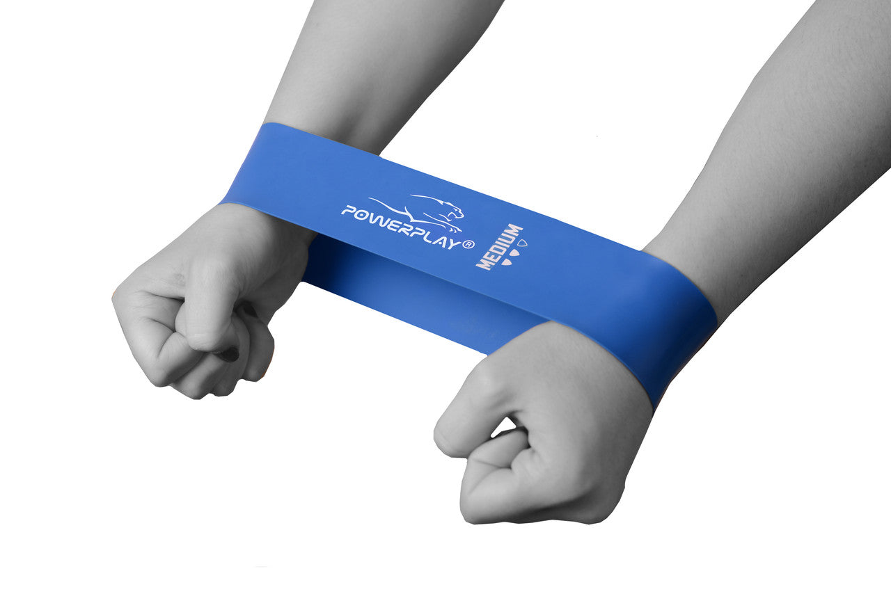 Резинка для фітнесу PowerPlay 4114 Mini Power Band 1мм. Medium Сіня (8-12кг)