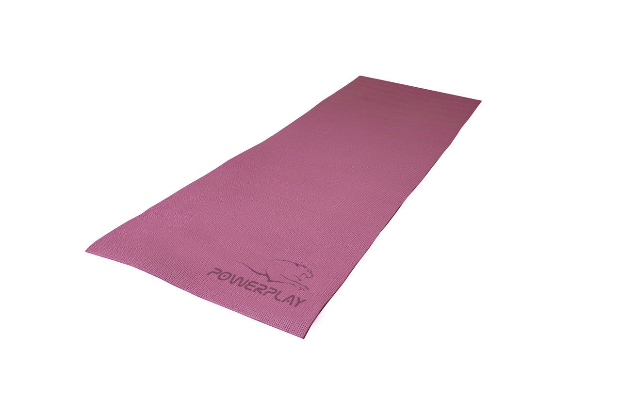 Килимок для йоги та фітнесу PowerPlay 4010 PVC Yoga Mat Рожевий (173x61x0.6)