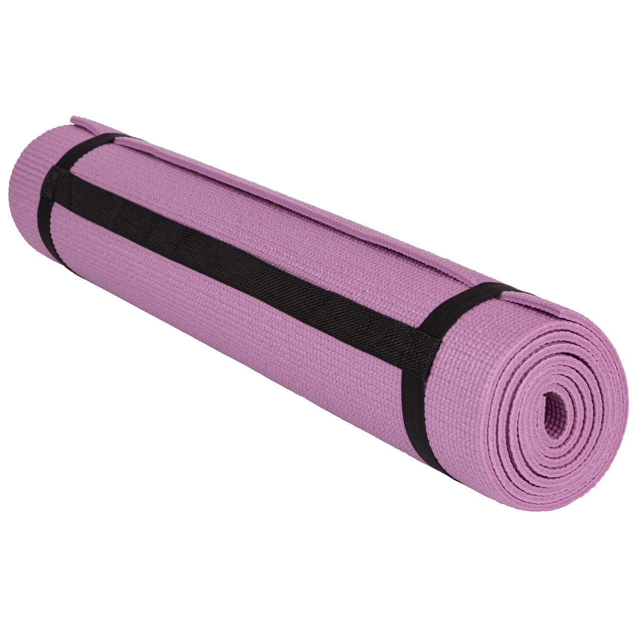 Килимок для йоги та фітнесу PowerPlay 4010 PVC Yoga Mat Рожевий (173x61x0.6)