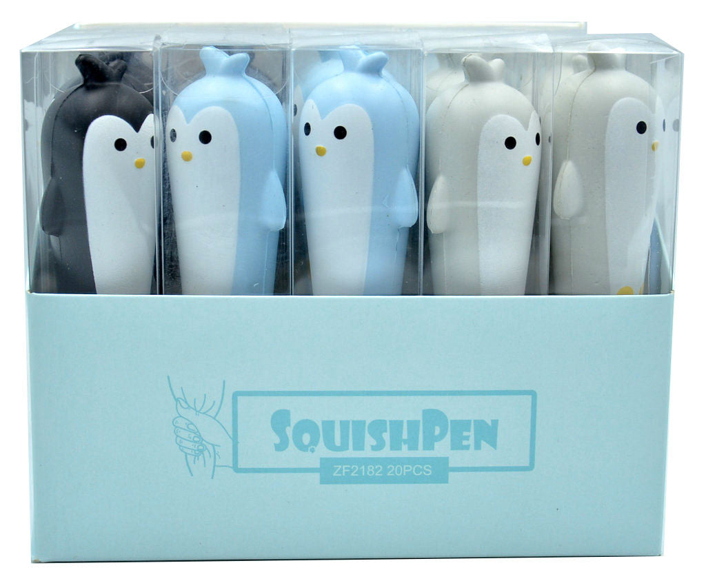 Набір ручок масляних Bookopt 0.7 мм BP5026 Squishy Penguin (3шт)