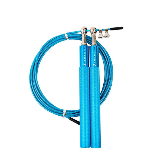 Скакалка швидкісна 4yourhealth Jump Rope Premium 3м металева на підшипниках 0200 Блакитна