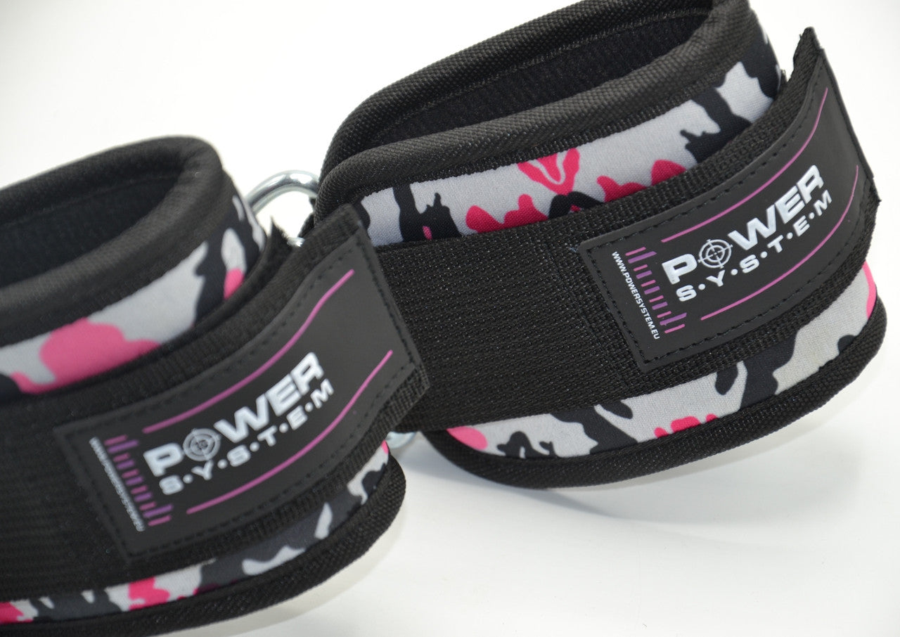 Манжети на щиколотку Power System PS-3470 Ankle Strap Camo Pink/Black