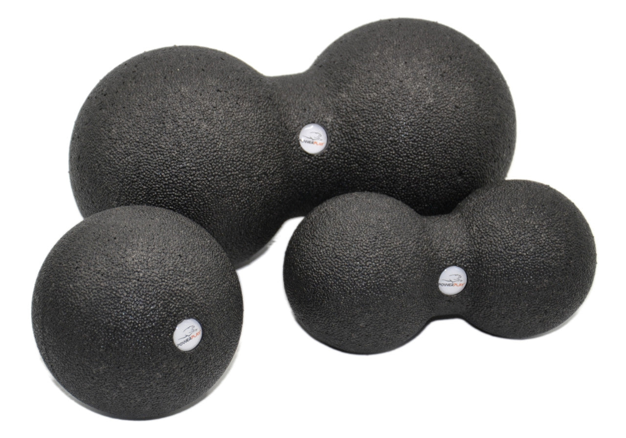 Набір масажних м'ячиків PowerPlay 4007 EPP Massage Ball Чорні (3 шт.)