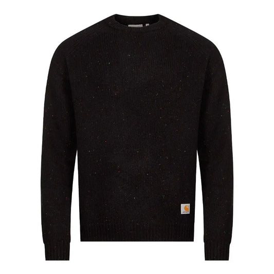 Кофта чоловічі Carhartt Anglistic Sweater (I010977-SPECKLED-BLACK)