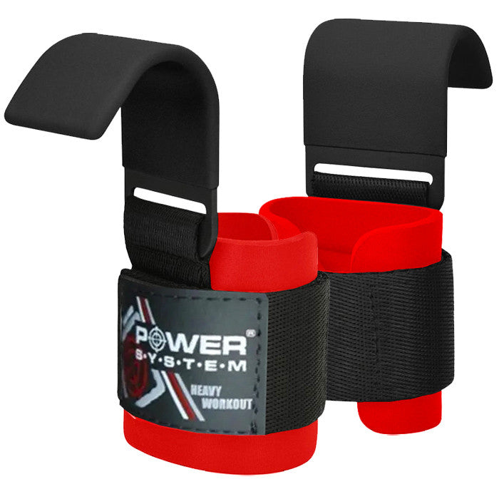 Гаки для тяги на зап'ястя Power System PS-3310 Hardcore Hooks Black/Red