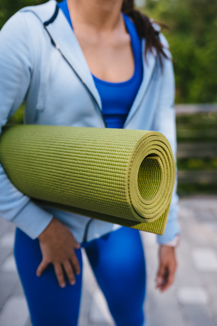 Килимок для йоги та фітнесу Power System PS-4014 PVC Fitness-Yoga Mat Green (173x61x0.6)