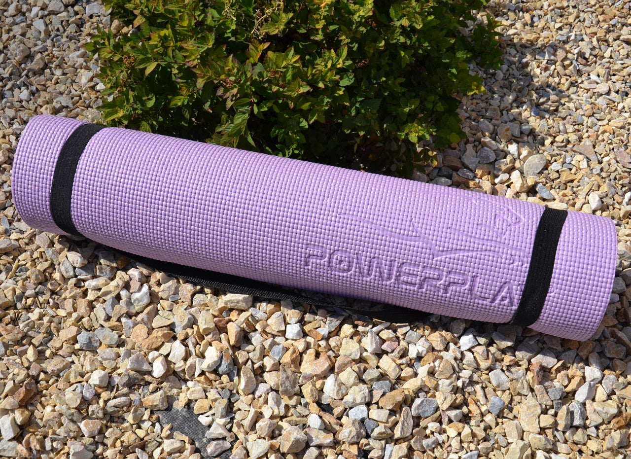 Килимок для йоги та фітнесу PowerPlay 4010 PVC Yoga Mat Лавандовий (173x61x0.6)