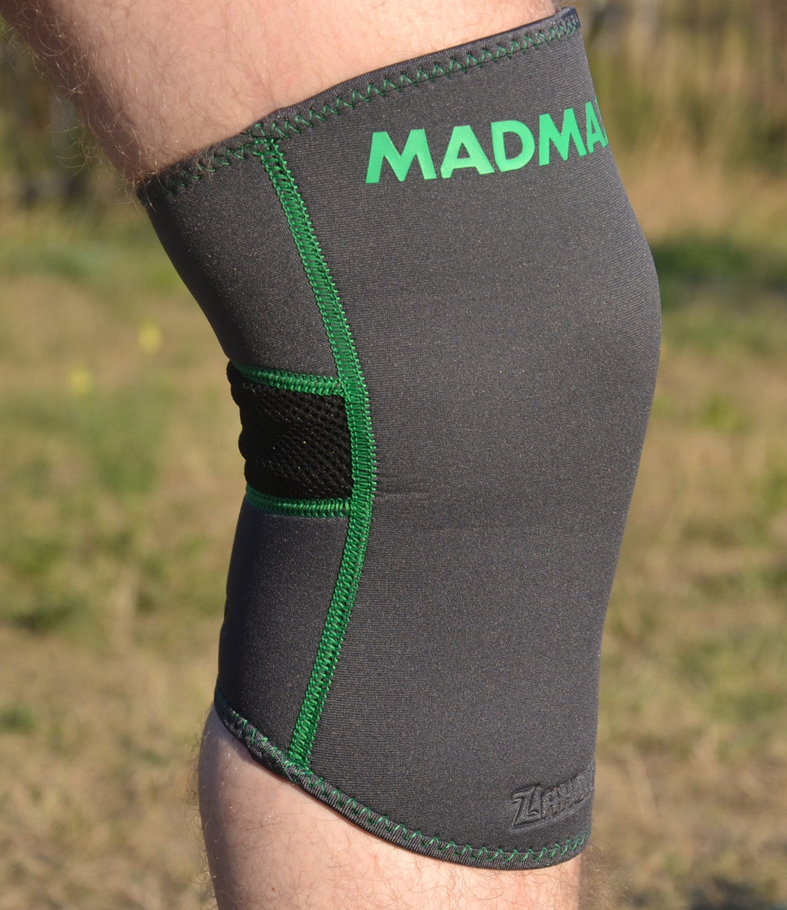 Наколінник MadMax MFA-294 Zahoprene Knee Support Dark Grey/Green (1шт.) L