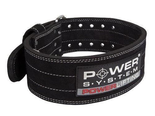 Пояс для пауерліфтингу Power System PS-3800  PowerLifting шкіряний Black M