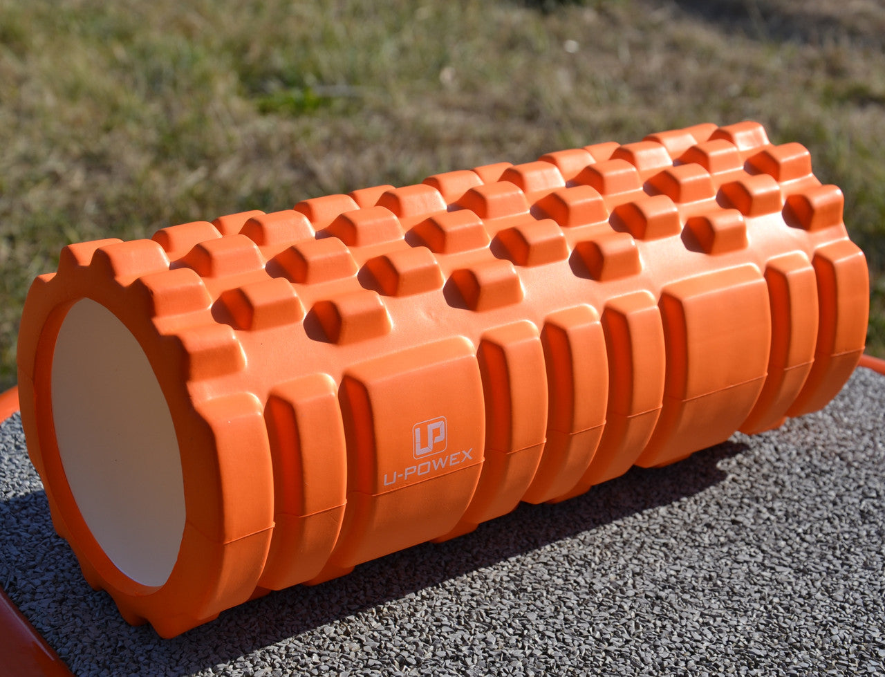 Масажний ролик (роллер) U-POWEX EVA foam roller (33x14см.) Orange