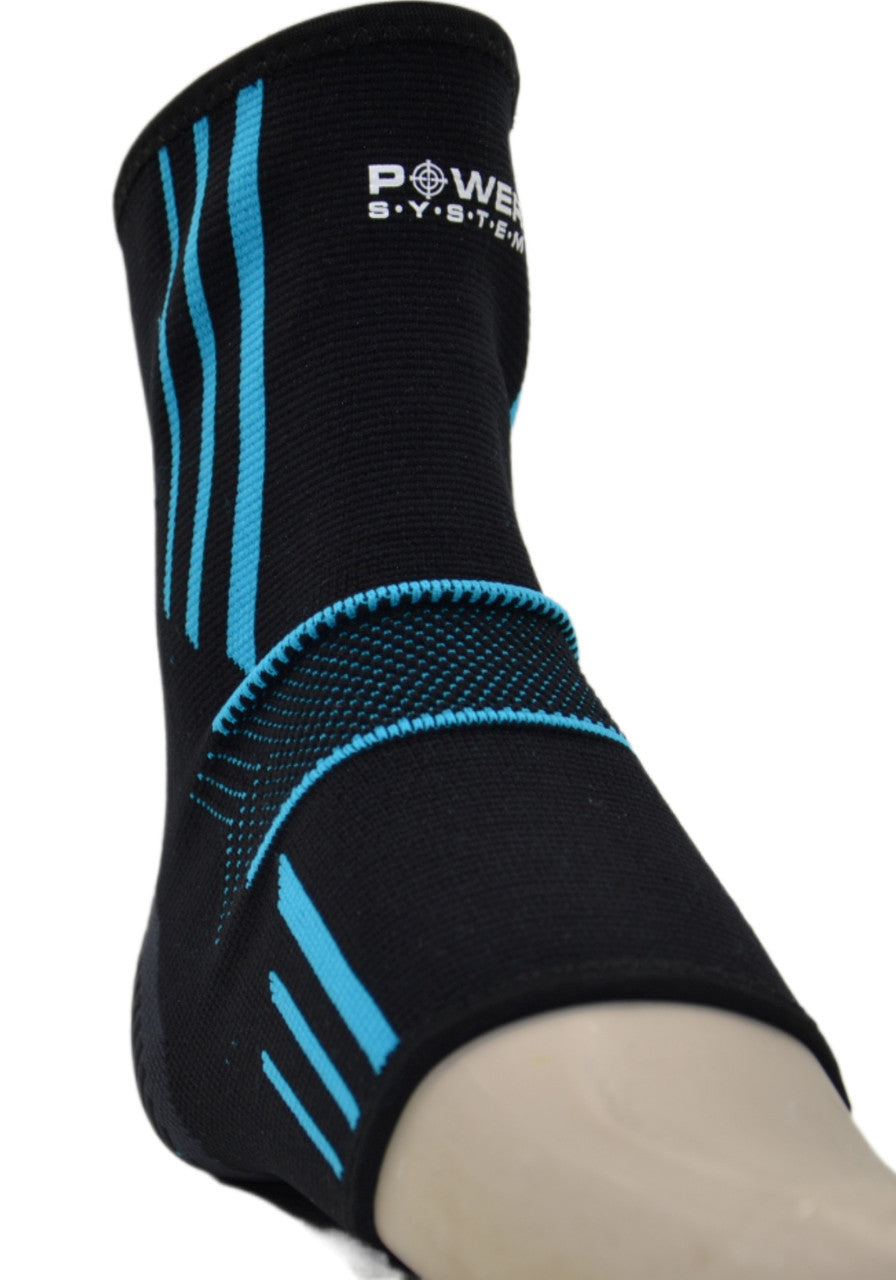 Бандажі на гомілкостоп Power System PS-6022 Ankle Support Evo Black/Blue (2шт.) L