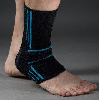 Бандажі на гомілкостоп Power System PS-6022 Ankle Support Evo Black/Blue (2шт.) L