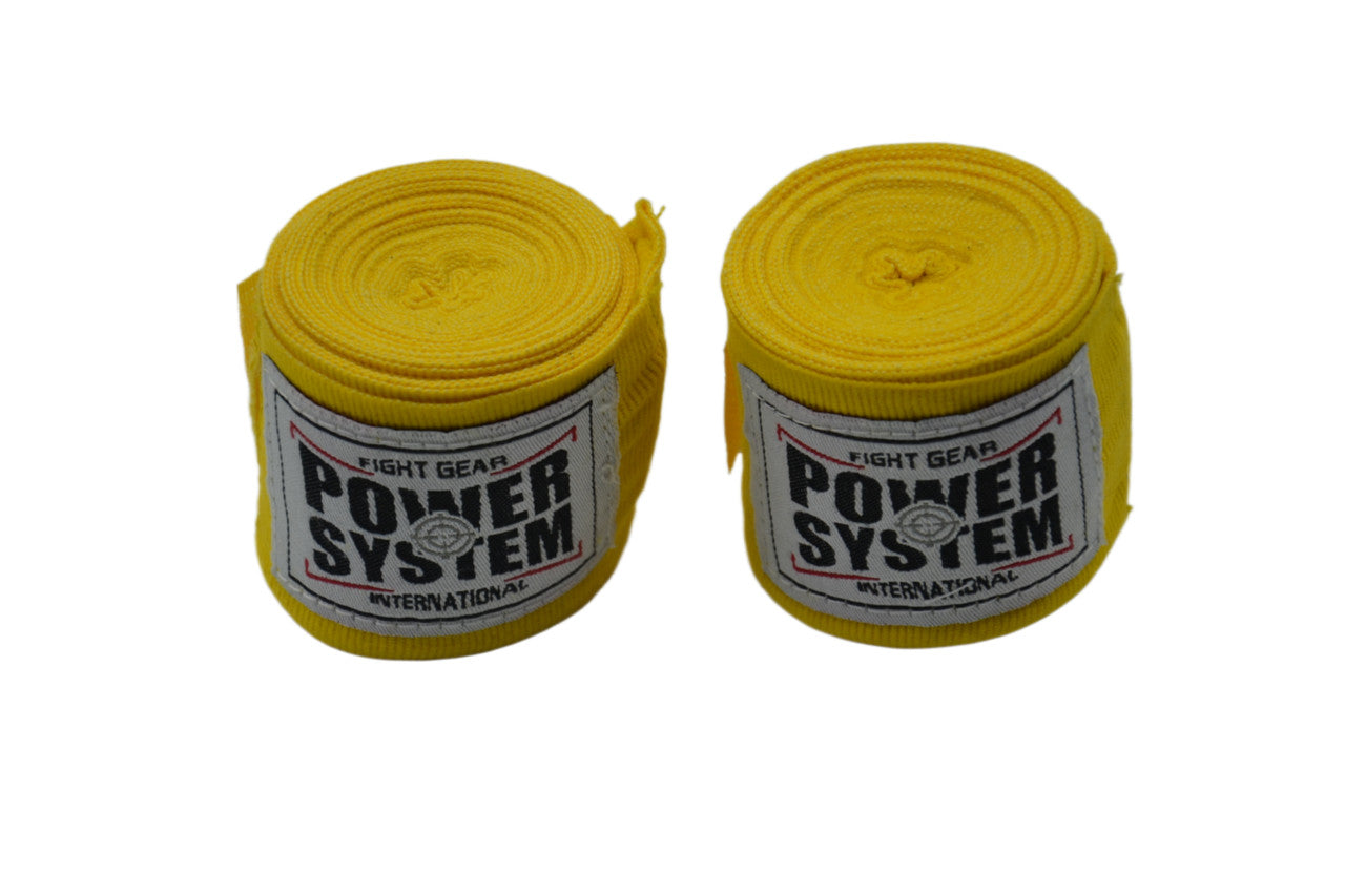 Бинти для боксу Power System PS-3404 Yellow (4 м)