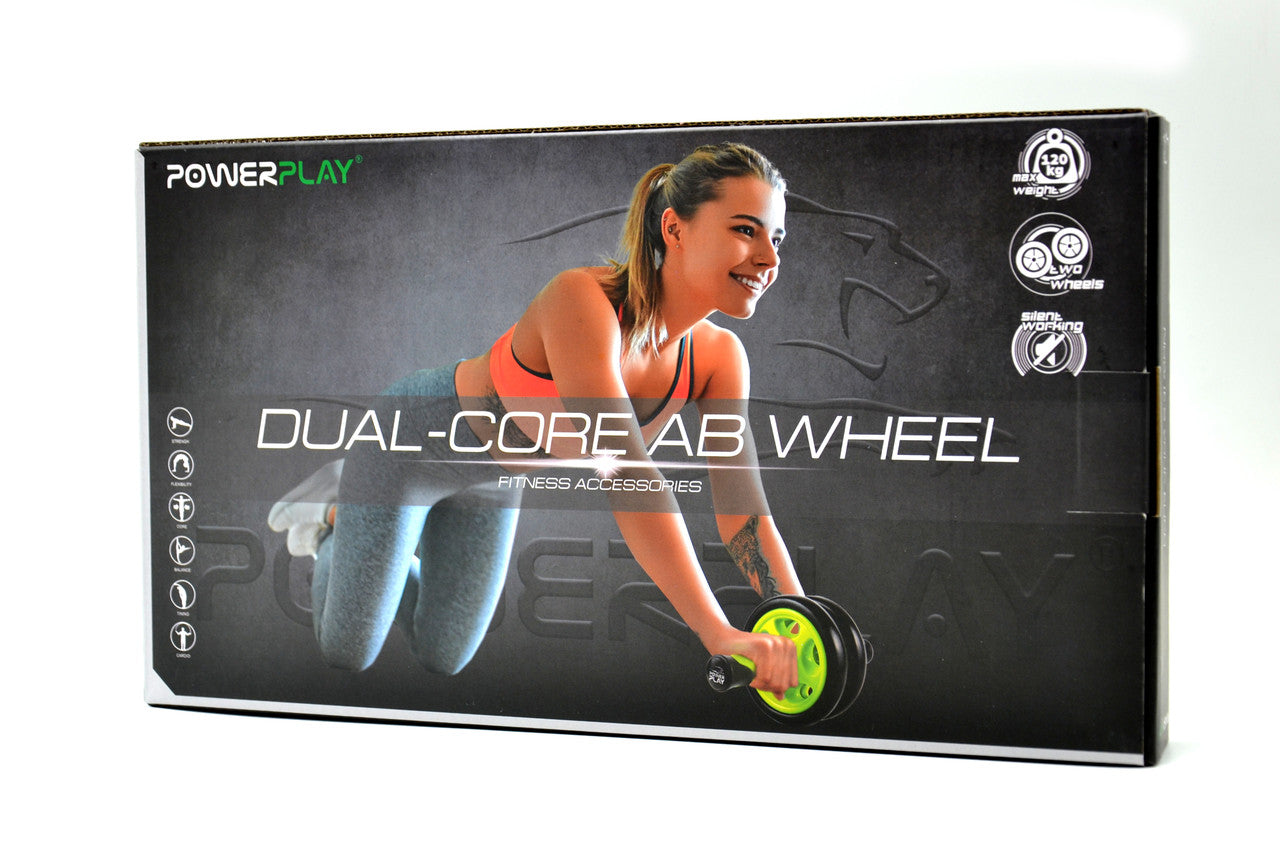 Колесо для преса подвійне PowerPlay 4327 Dual-Core Ab Wheel  Чорно-червоне