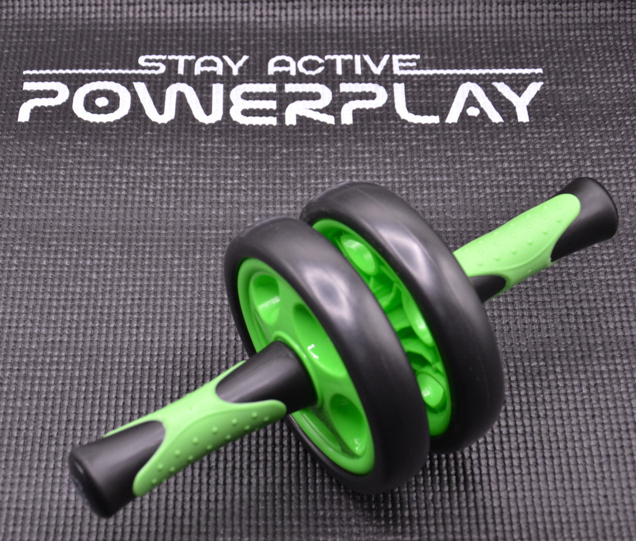 Колесо для преса подвійне PowerPlay 4327 Dual-Core Ab Wheel  Чорно-червоне