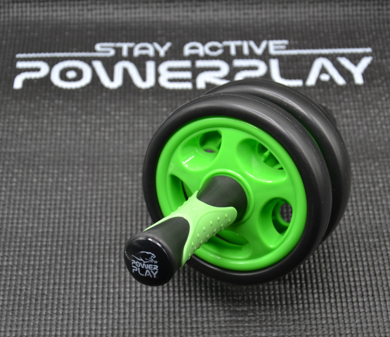 Колесо для преса подвійне PowerPlay 4327 Dual-Core Ab Wheel  Чорно-червоне