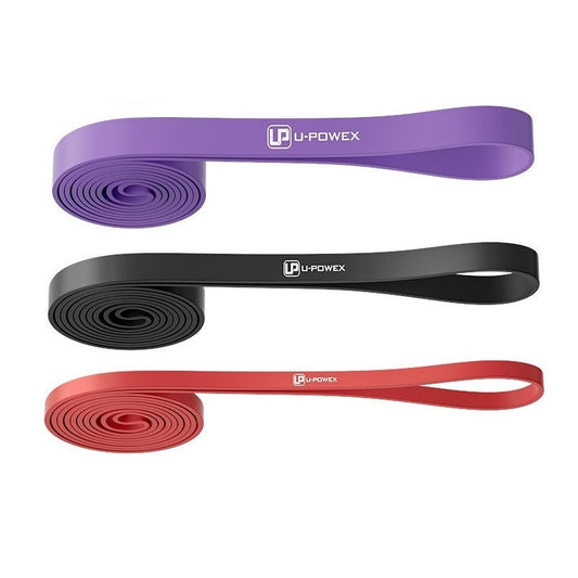 Резинові петлі для тренувань U-POWEX UP_1073 Power Band набір 3шт. Red/Black/Purple (4,5-39kg)