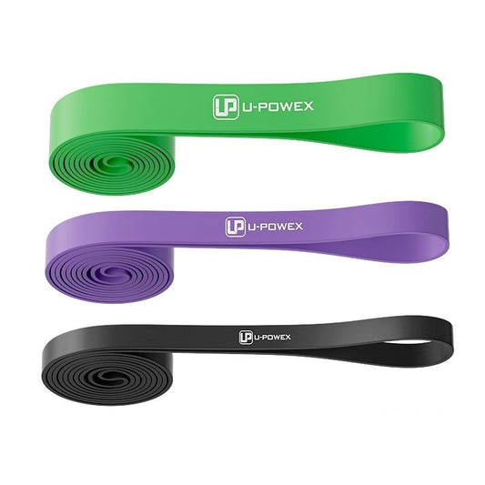 Резинові петлі для тренувань U-POWEX UP_1073 Power Band набір 3шт. Black/Purple/Green (9-57kg)