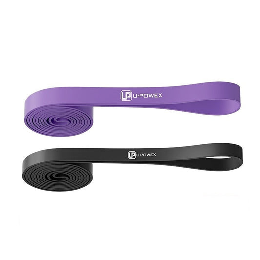 Резинові петлі для тренувань U-POWEX UP_1072 Power Band набір 2шт. Black/Purple (9-39kg)