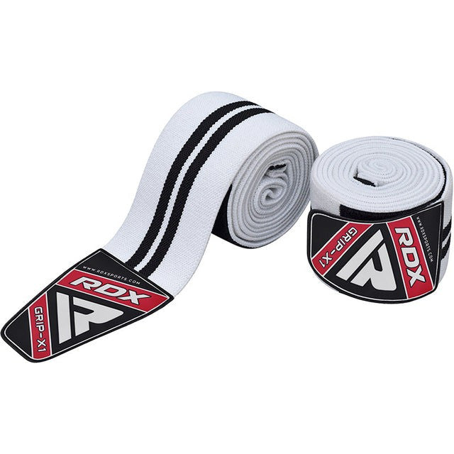 Бинти на коліна RDX K1 GYM Knee Wraps White/Black Plus