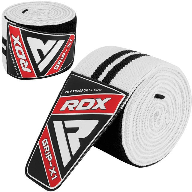 Бинти на коліна RDX K1 GYM Knee Wraps White/Black Plus