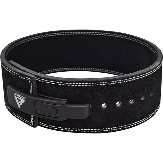 Пояс для важкої атлетики RDX 4 Pro Liver Buckle шкіряний Black Plus L