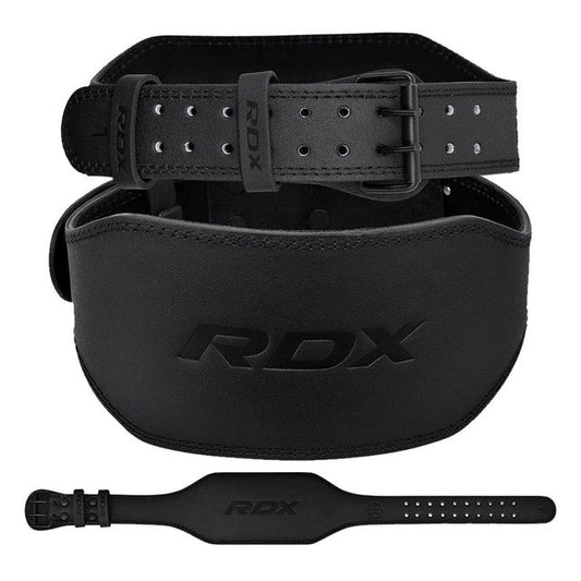 Пояс для важкої атлетики RDX 6 шкіряний Full Black 2XL