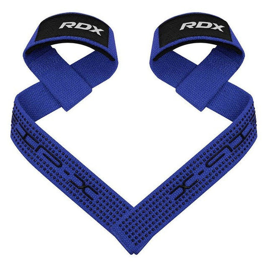 Лямки для тяги RDX S4 Gym Cotton Gel Straps Blue Plus