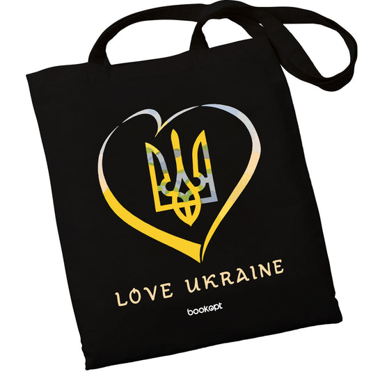 Екошопер BookOpt BK4036 Love Ukraine чорний