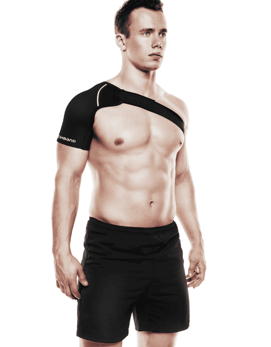 Бандаж на плече Rehband 119206 чорного кольору - sportprotection 