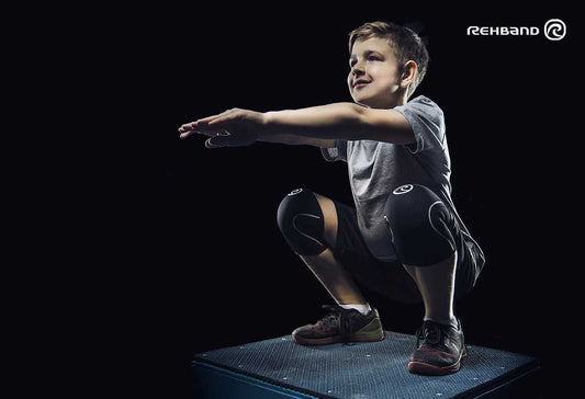 Спортивные наколенники для детей купить Киев Rehband 105306-50 🇩🇪 - sportprotection