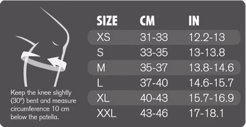 наколінники Rehband - вид збоку