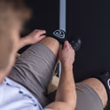 Наколінники для важкої атлетики Rehband 105338 Black/Silver (5 мм)