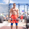 наколінники для присідань Rehband 7084 — фронтальний вигляд
