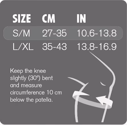 наколінники Rehband - вид збоку